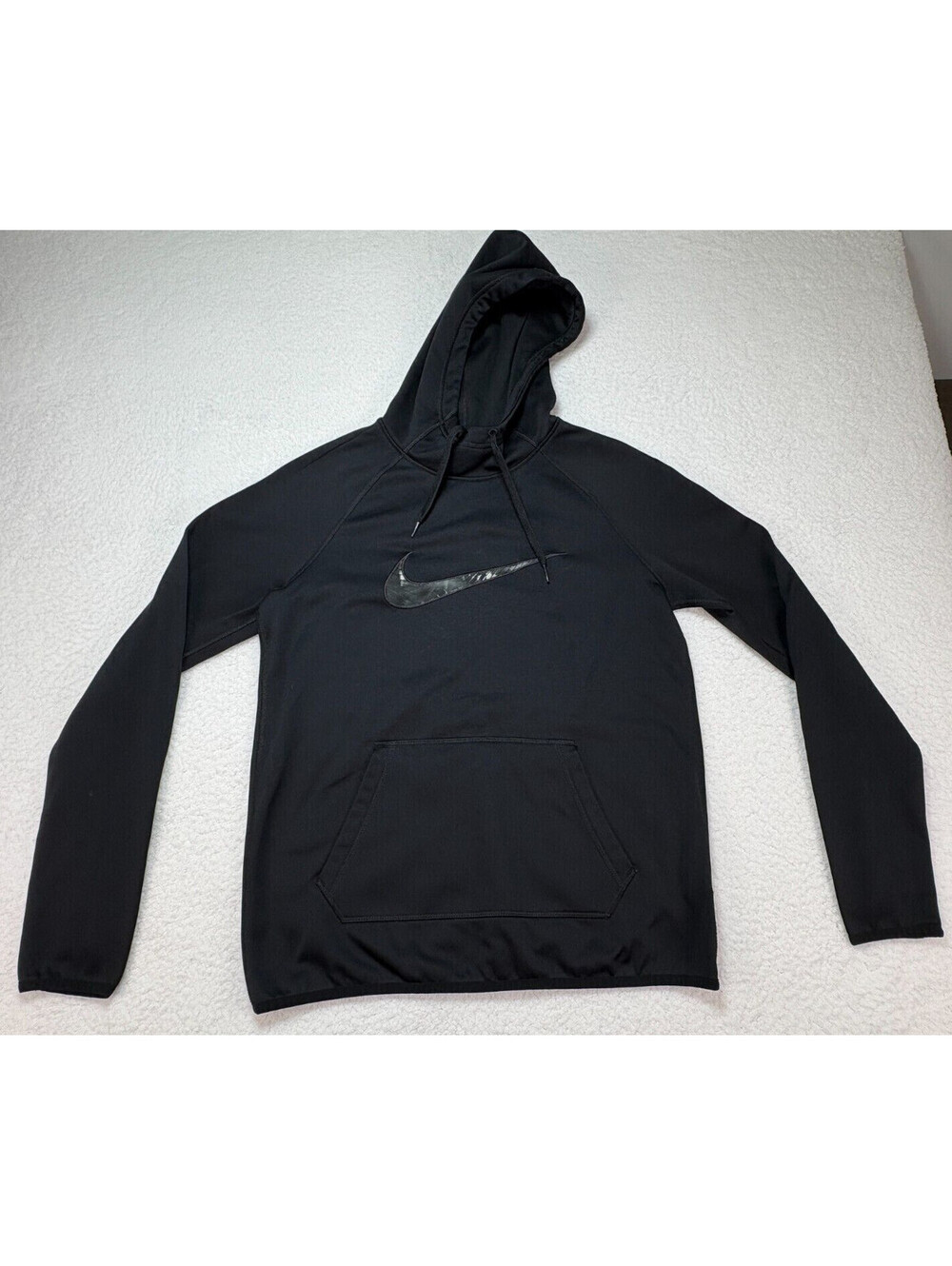 Nike Therma-Fit Training Swoosh Logo Hoodie Women's Size Small Black